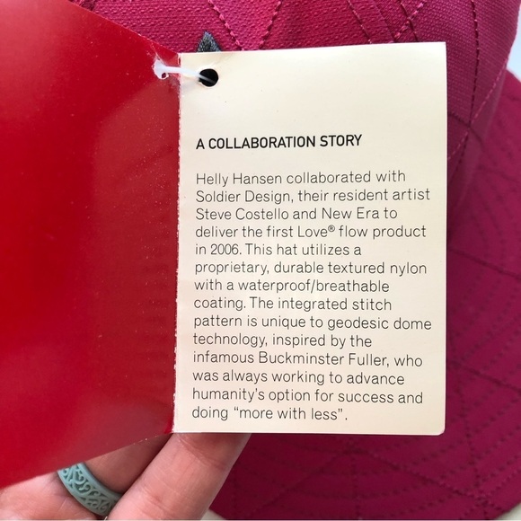 Helly Hansen x New Era Rare Love Campaign New NWT Red 6 7/8 - Picture 3 of 7